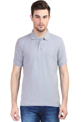 Polo T-Shirt Half Sleeve - Grey Melange